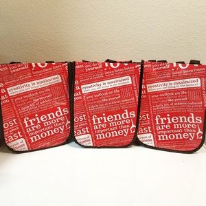 Lululemon reusable plastic bags small mini tote